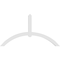 Ekena Millwork Archdale Architectural Grade PVC Gable Bracket, 72"W x 39"H x 4"D x 4"F, 13/12 Pitch GBP072X39X0404ARC00 - alternate 2